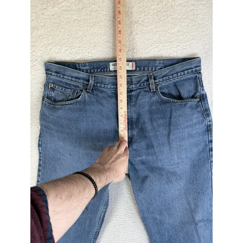 Vintage Levis 505 Jeans Men 40x30 Regular Fit Straight Workwear Denim Y2K